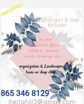 just a girl & a broom Logo