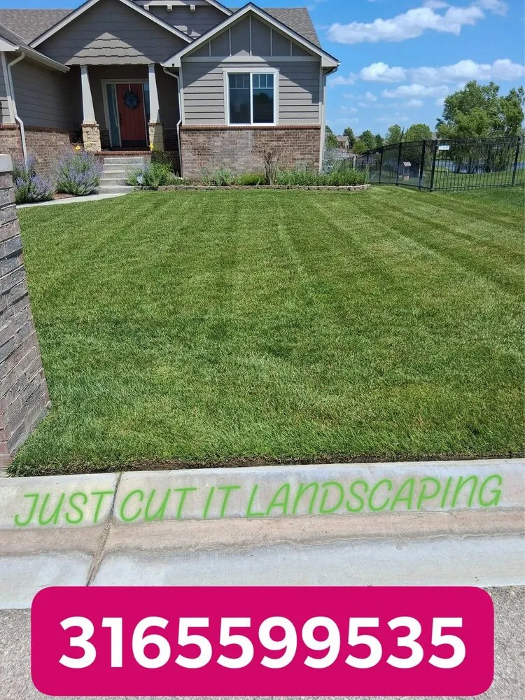Custom lawn mowing service in Wichita, KS by Just Cut It Landscaping