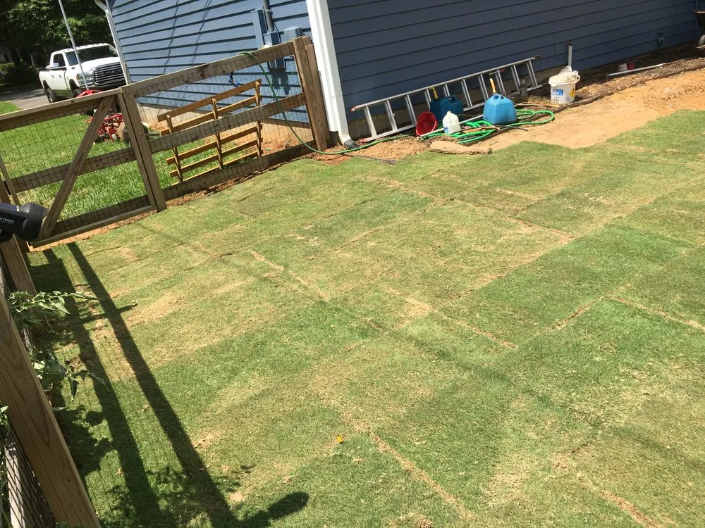 Custom garden landscaping in Euharlee, GA by Just Grindin Lawn Care