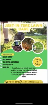 Just In Time Lawncare