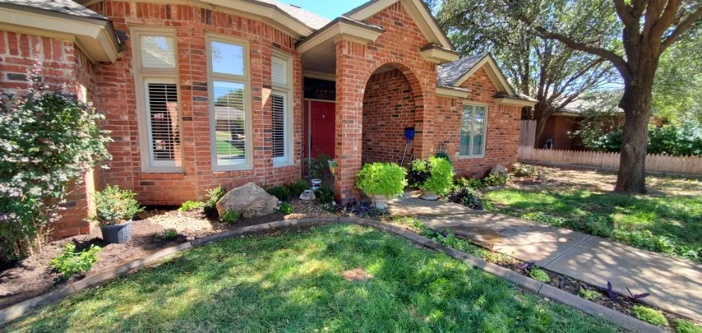 Custom garden landscaping in Lubbock, TX - Just N Time Lawn Care
