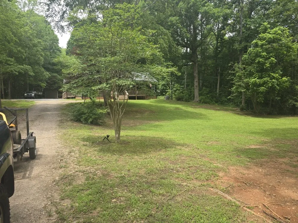 Custom landscape installation with custom design in Rock Hill, SC by Just Rite Lawn Care