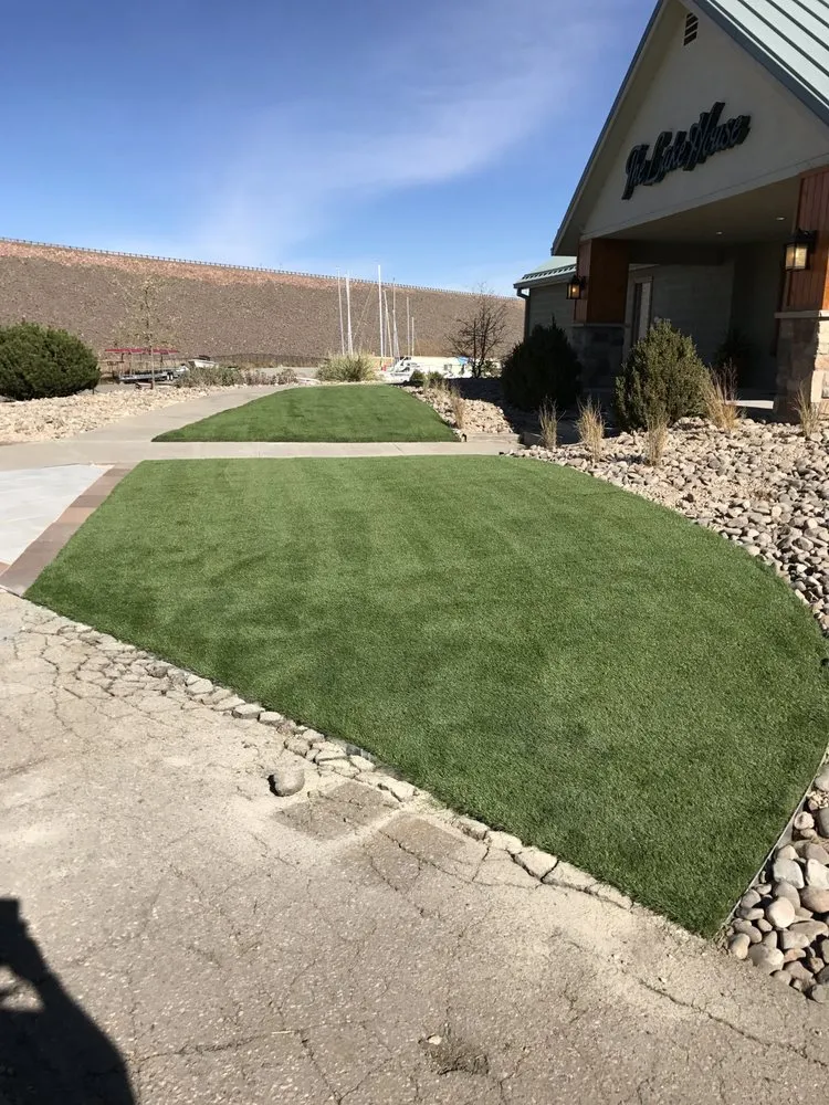 Affordable landscape design for beautiful yards in Commerce City, CO by Just Turf