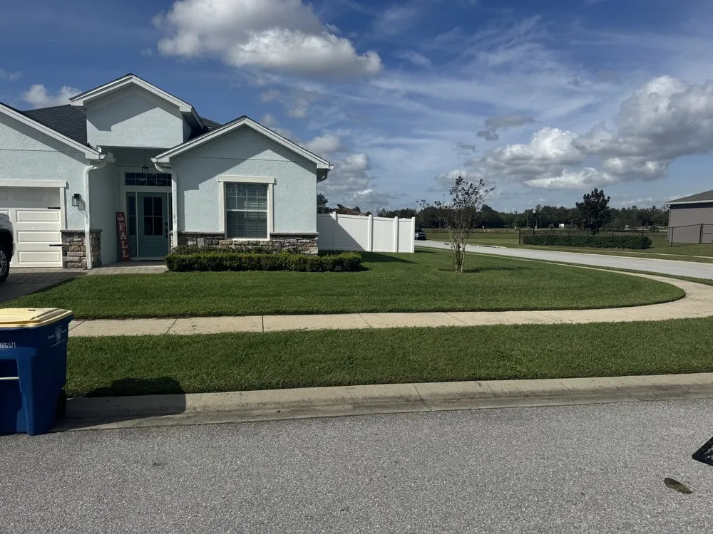 Custom landscape installation with custom design across Auburndale, FL - Justice For Lawns