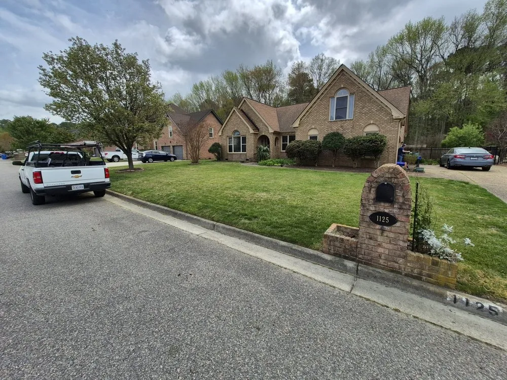 Affordable residential landscaping for homes in Chesapeake, VA by Justin Time Lawn Service