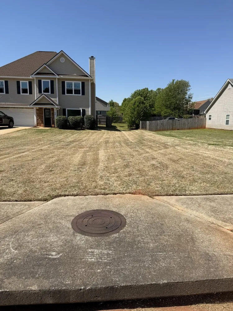 Local landscape installation in Griffin, GA by Justus Lawn Care & Landscaping