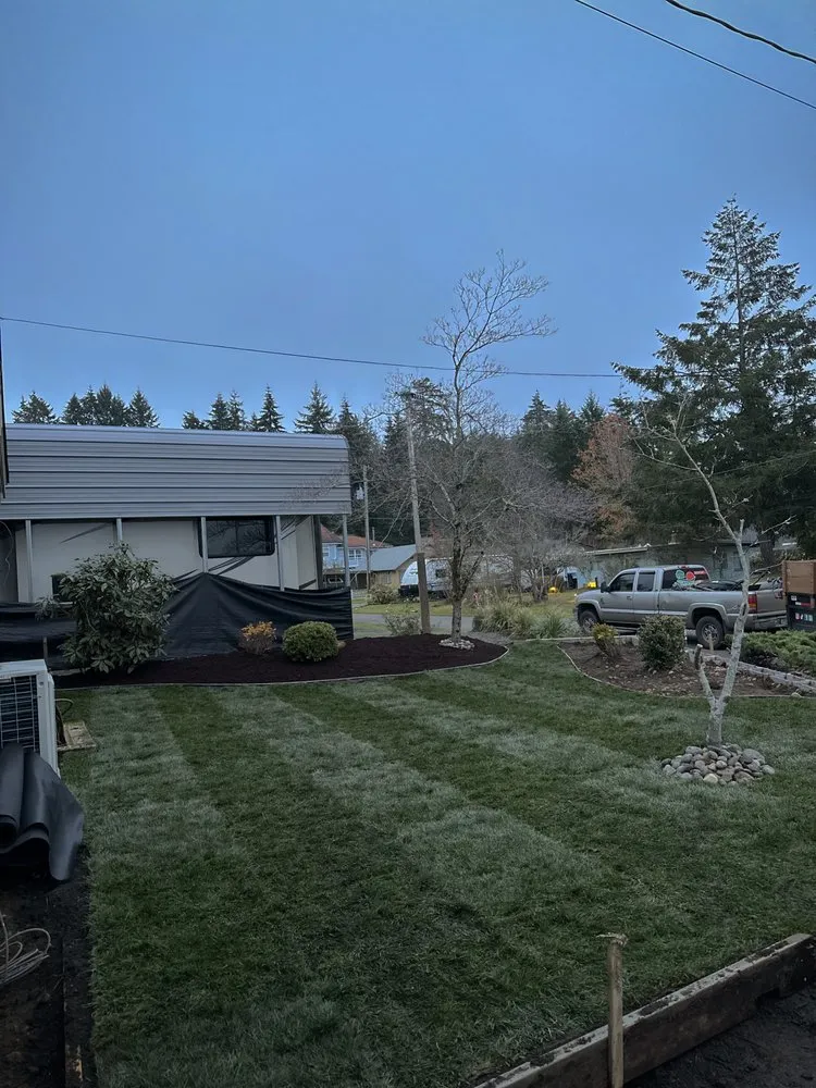 Custom garden landscaping in Belfair, WA by JV Landscape & Contractor