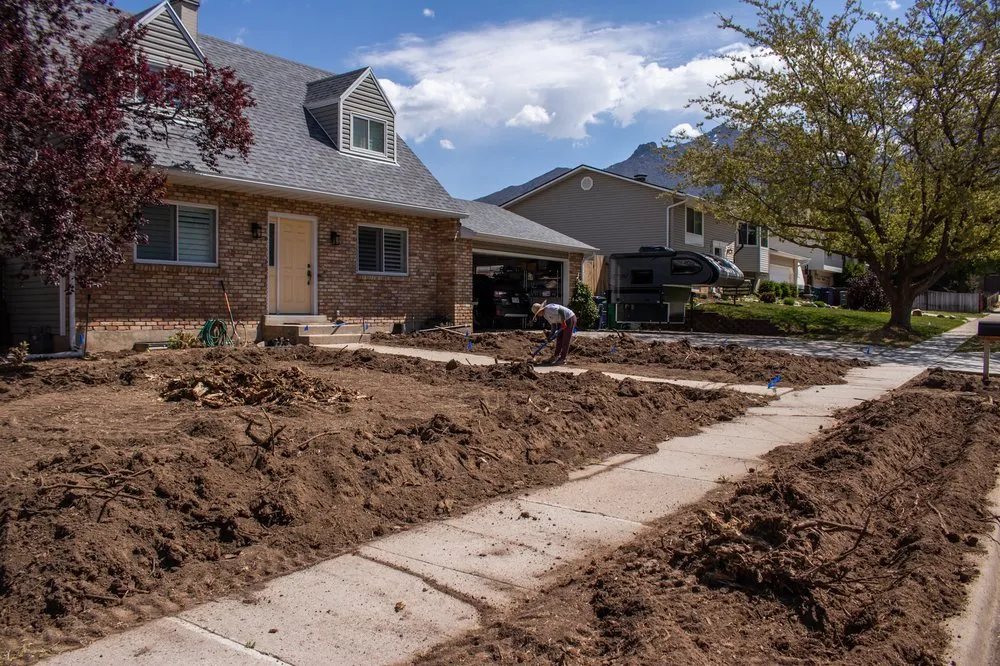 Custom yard cleanup service for year-round maintenance across Riverton, UT - JV Landscaping