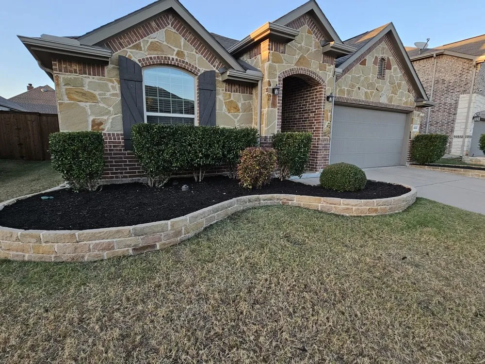 Custom landscaping services for residential properties in Prosper, TX by Jv Outdoor Solutions