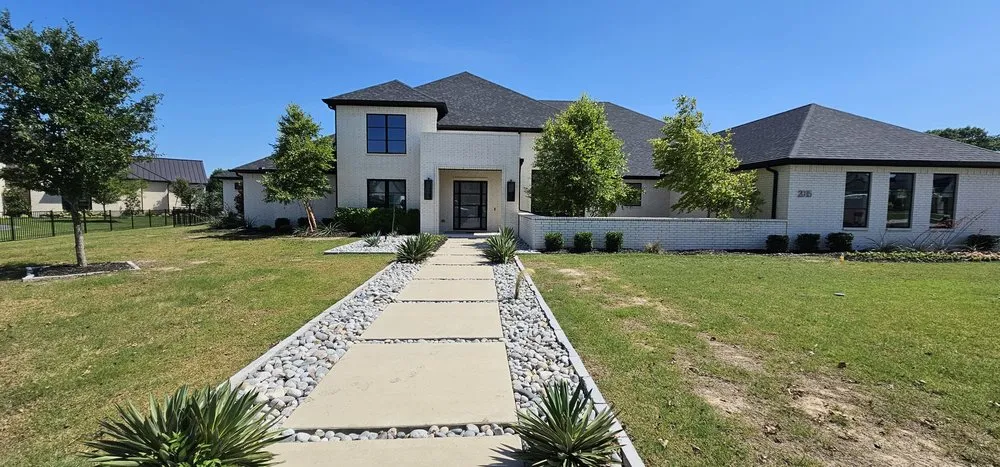 Custom landscape installation in Prosper, TX by Jv Outdoor Solutions