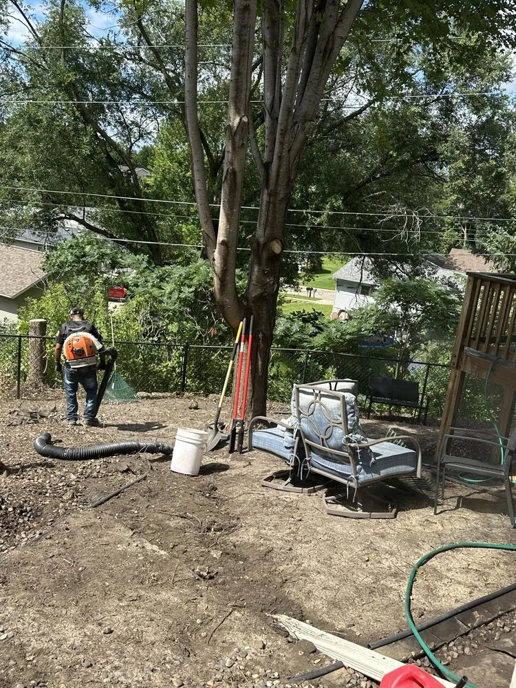Custom landscape installation for homes in Faribault, MN by J&Vida Landscaping