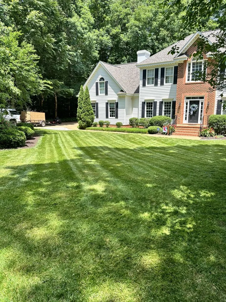 Professional yard maintenance with custom design in Williamsburg, VA by J&W Grounds Management