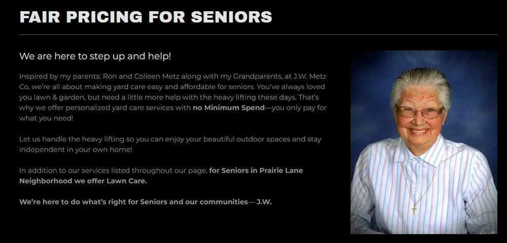 Local landscape installation in Omaha, NE by J.W. Metz