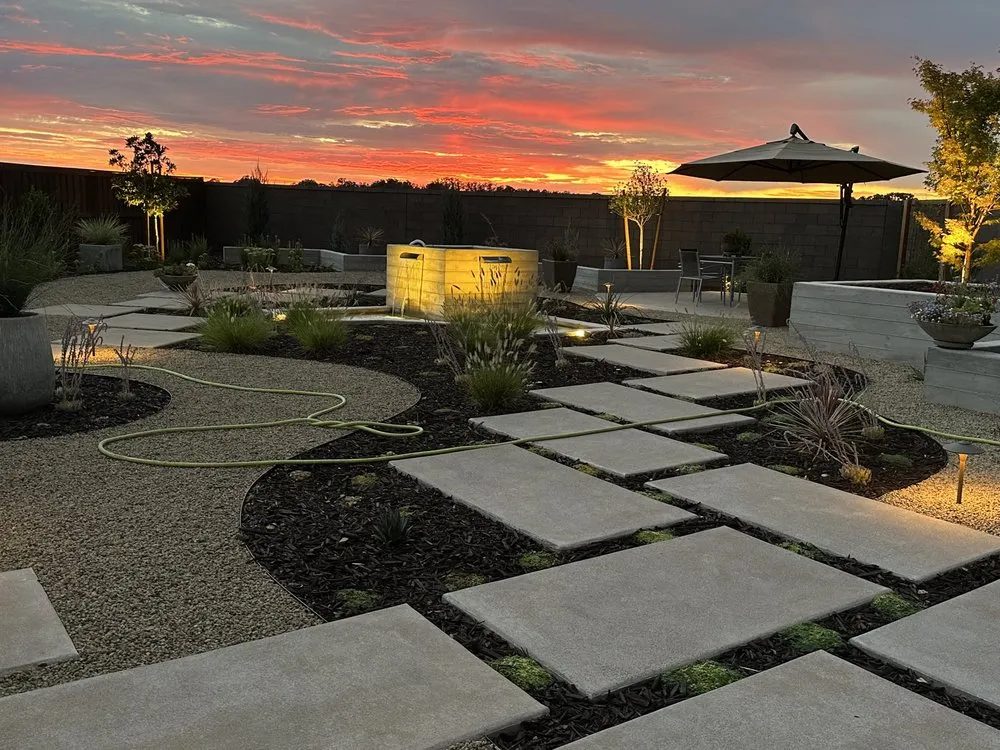 Affordable lawn care service with custom design in El Dorado Hills, CA by JWA Landscape & Concrete Construction