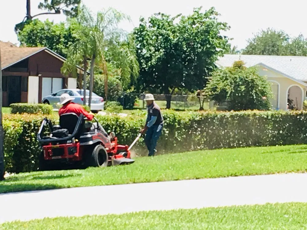 Trusted yard cleanup service with custom design in Royal Palm Beach, FL by J&Y GrassHoppers Landscaping Services