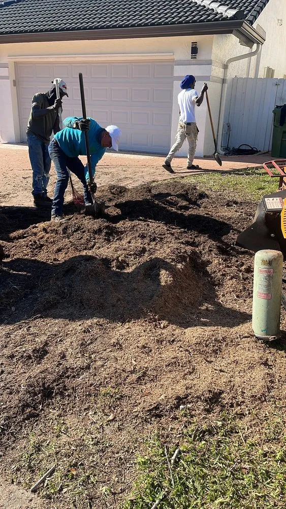 Professional landscape installation in Hialeah Gardens, FL by J&Y landscaping1corp