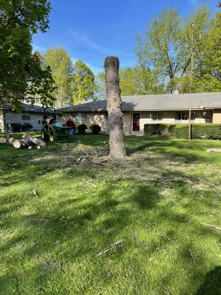 Custom lawn mowing service for residential properties in Benton Harbor, MI by JYJ Tree Service