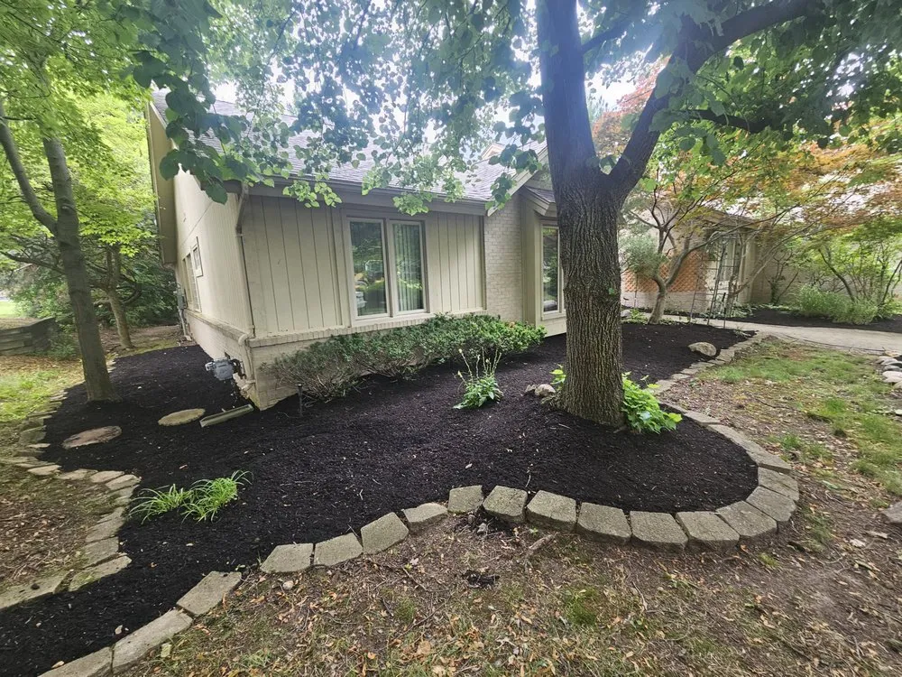 Expert garden landscaping for residential properties in Northville, MI by JZ Outdoor Maintenance