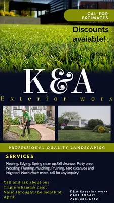 K & A exterior worx landscaping Logo