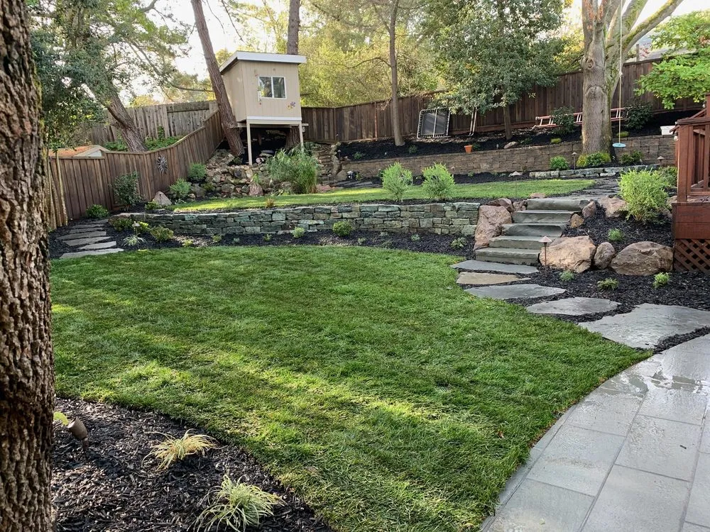 Expert landscape installation with custom design across Pleasanton, CA - K & B Landscape Services