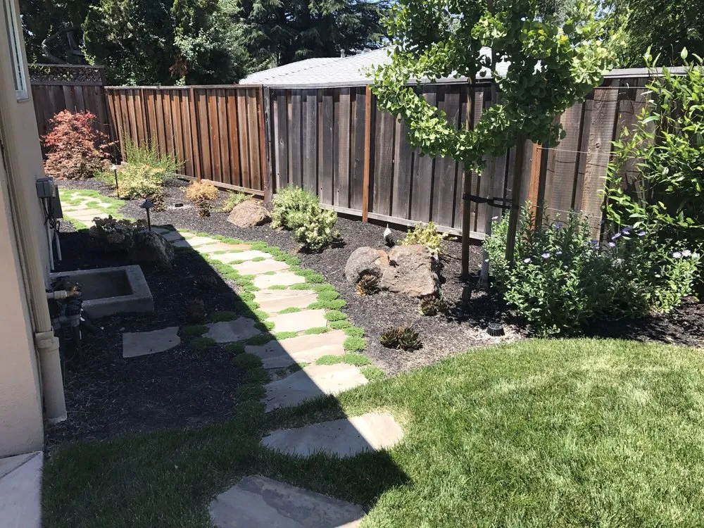 Custom landscape installation in Pleasanton, CA by K & B Landscape Services