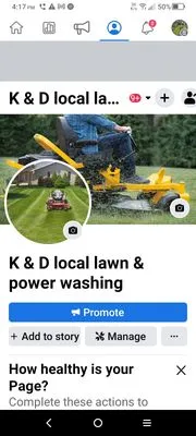 K & D Local Lawn & Power Washing Logo