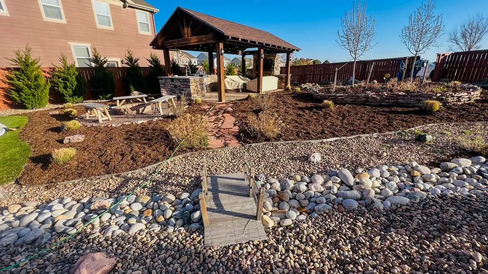 Affordable landscape installation with custom design across Brighton, CO - K & G Property Care