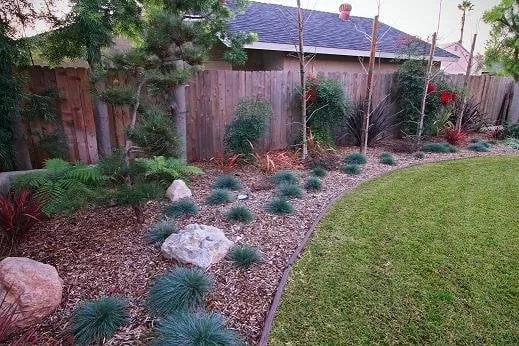 Professional lawn mowing service with custom design in Long Beach, CA by K & H Turf Landscape Treecare