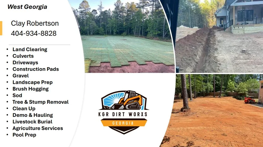 Top-rated outdoor landscaping in Carrollton, GA - K & R Dirtworxs