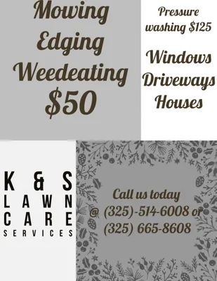 K & S Lawn Care Services Logo
