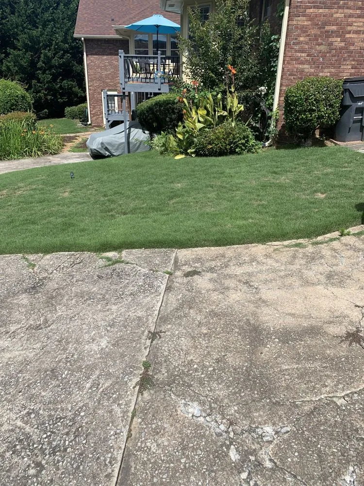 Custom landscape installation in McDonough, GA - K and K Kreative Designes