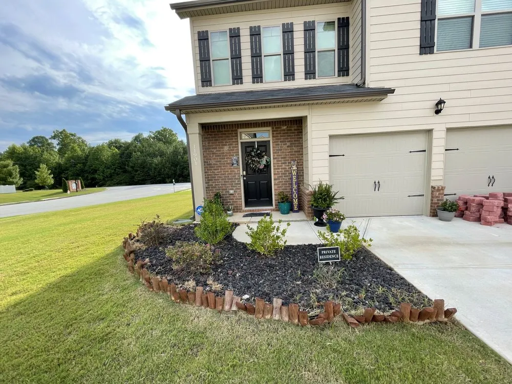 Professional landscape installation in McDonough, GA - K and K Kreative Designes