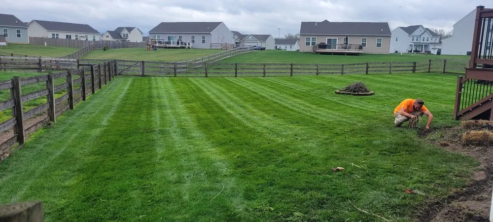 Expert lawn mowing service with custom design across Franklin, OH - K and m lawncare professionals