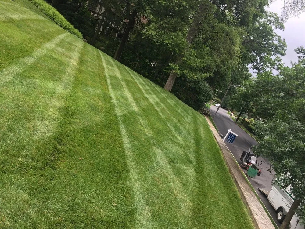 Custom lawn care service for residential properties in West Caldwell, NJ by K Macken Landscaping
