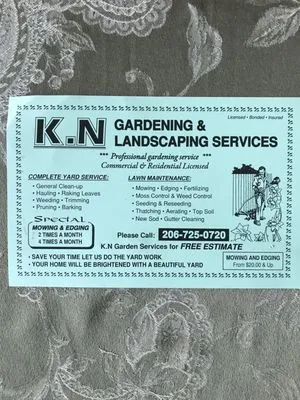 K N Gardening & Landscaping Services Logo