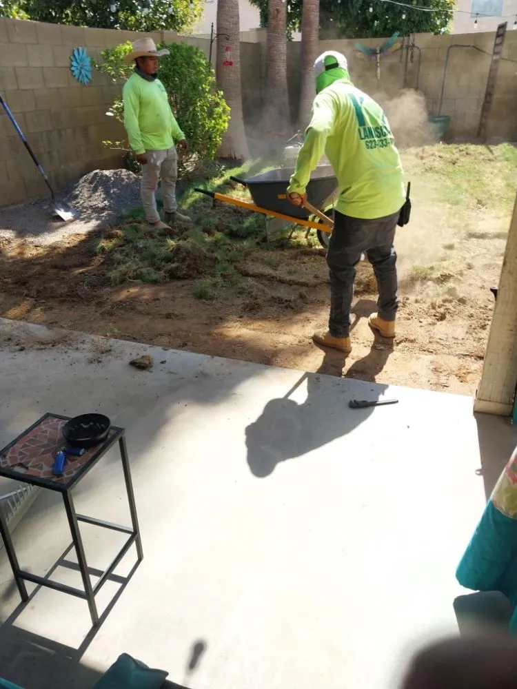Affordable yard cleanup service in Phoenix, AZ by K P Landscaping Kener Perez