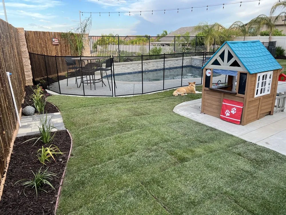 Custom outdoor landscaping for year-round maintenance in Menifee, CA by K. Rainey Construction