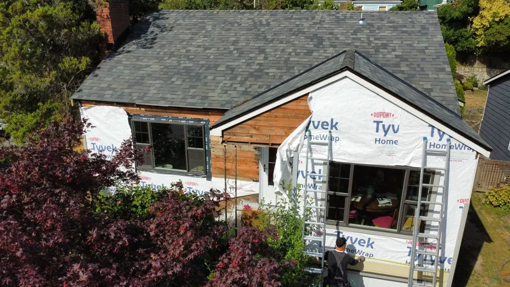 Custom garden landscaping in Burien, WA by K Single Corp Roofing & General Contractor