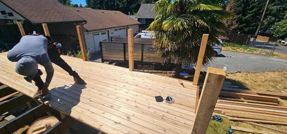 Trusted landscape design for homes in Burien, WA by K Single Corp Roofing & General Contractor