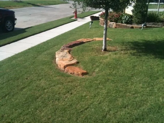 Trusted garden landscaping with custom design in Roanoke, TX by K-Work Landscaping