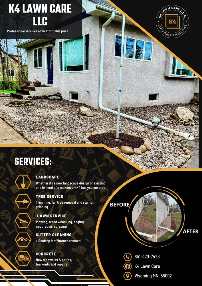 Expert landscape design experts serving Wyoming, MN - K4 Lawn Care