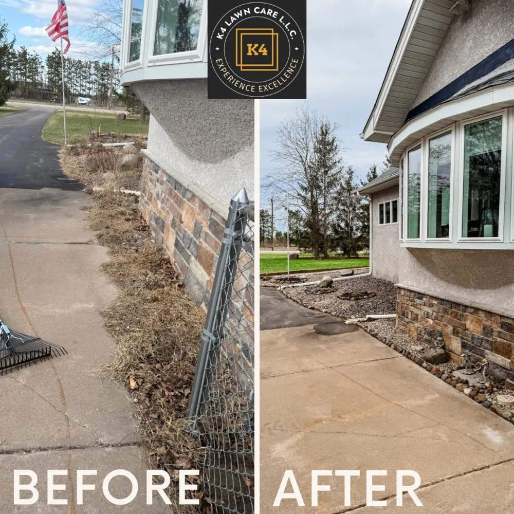 Affordable yard cleanup service for homes across Wyoming, MN - K4 Lawn Care