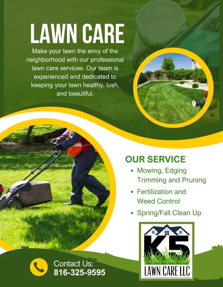 Trusted yard maintenance in Kansas City, MO by K5 Lawn Care