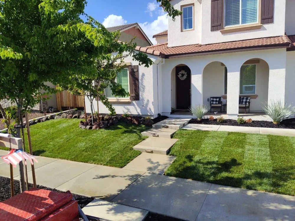 Professional lawn care service for residential properties in Brentwood, CA by Kaide's Landscaping Development