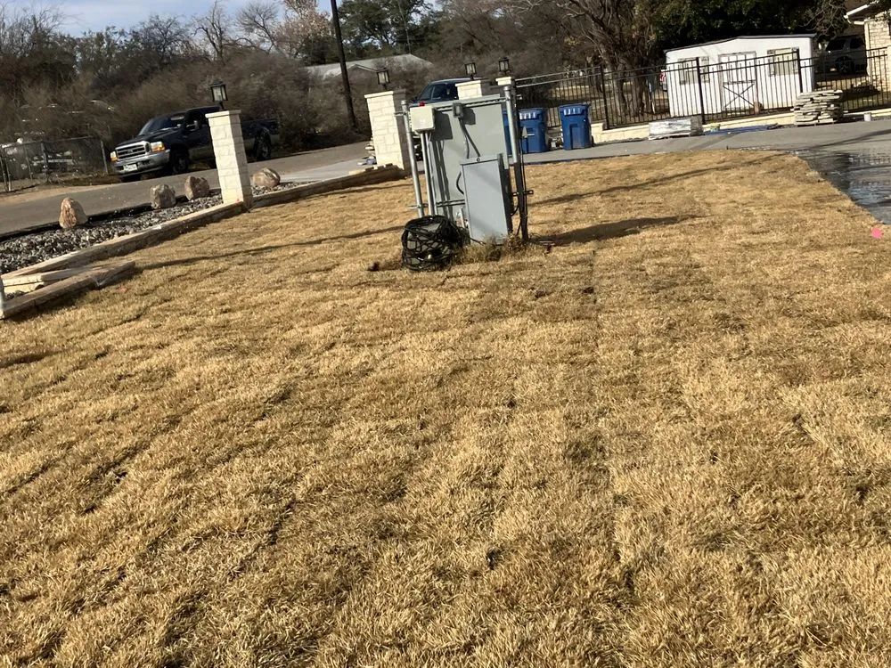 Custom garden landscaping in Burnet, TX by Kaius Irrigation and Construction