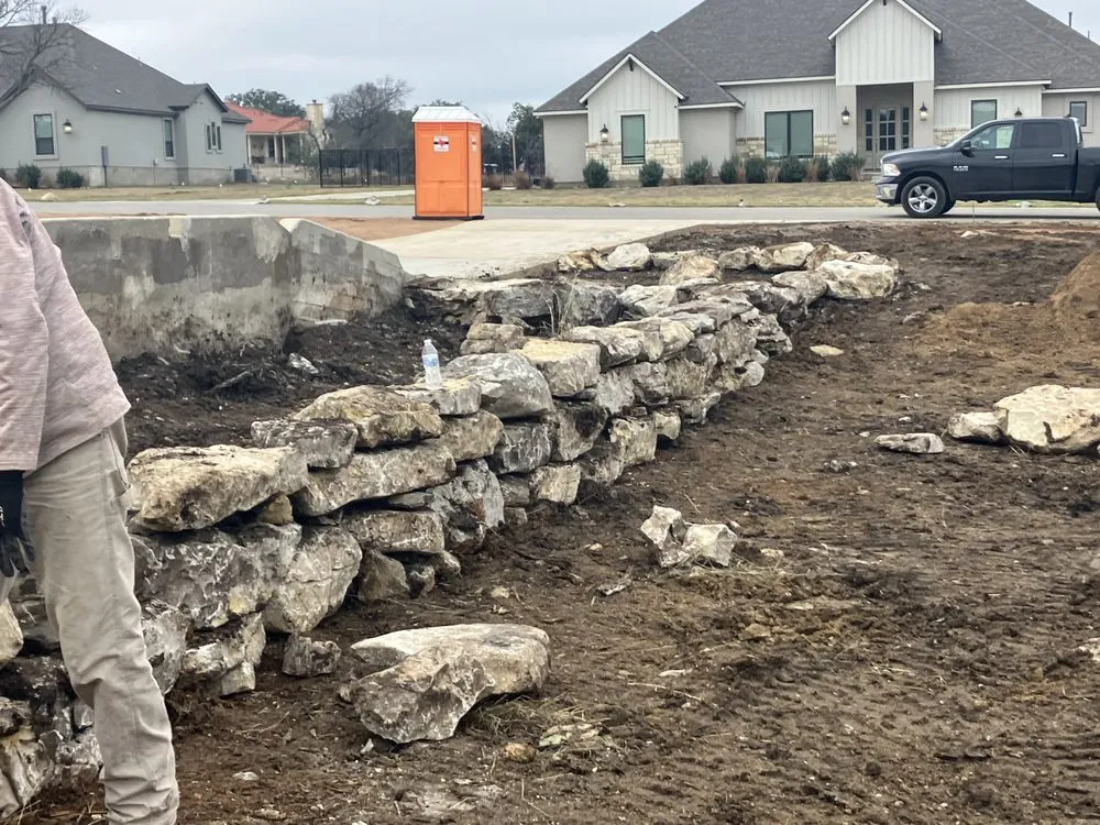 Local residential landscaping for residential properties in Burnet, TX by Kaius Irrigation and Construction