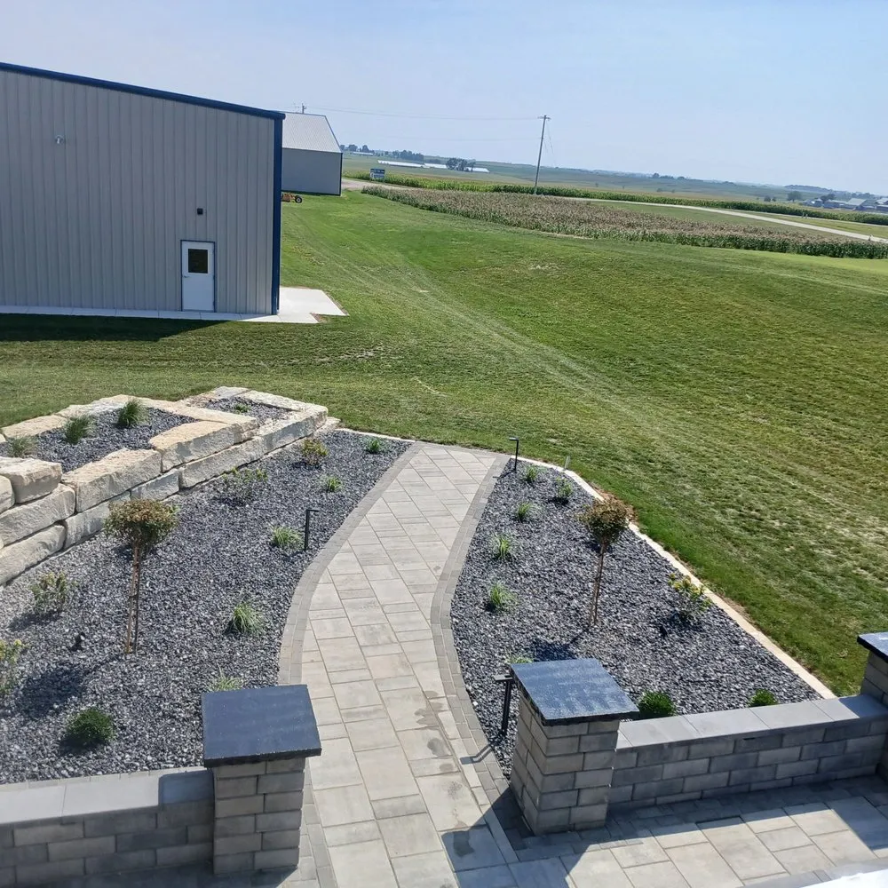 Top-rated landscape installation for outdoor upgrades in Johnston, IA by Kaldenberg's PBS Landscaping & Lawn Care