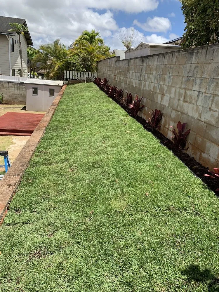 Custom outdoor landscaping for year-round maintenance in Waianae, HI by Kaleo’s Lawn Care Services