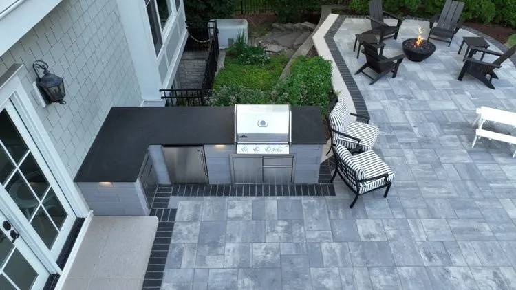 Professional landscape installation with custom design across Hinsdale, IL - Kamin Landscaping