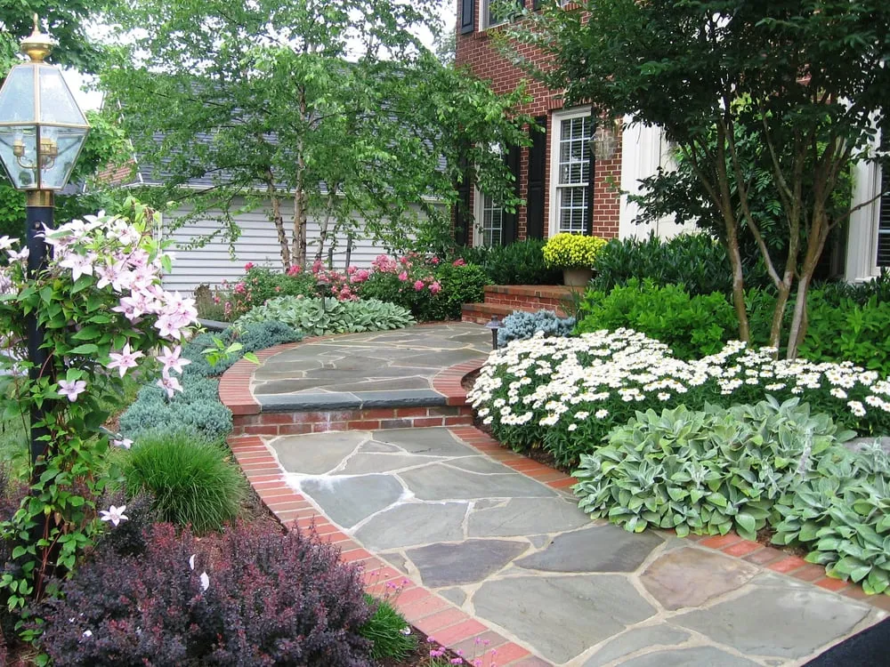 Professional outdoor landscaping with custom design in Sterling, VA by Kane Landscapes